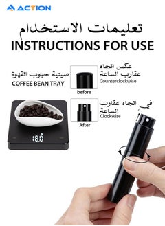 ACTION 3Pcs Coffee Bean Dosing Cup and Spray Bottle Set, Single Dose Measuring Tray Kit, Ceramic Dosing Vessel For Coffee, Reduce Coffee Power Static, Coffee Lover Gift(Black Ceramic+Spray Bottle+Spoon)  - Image 5