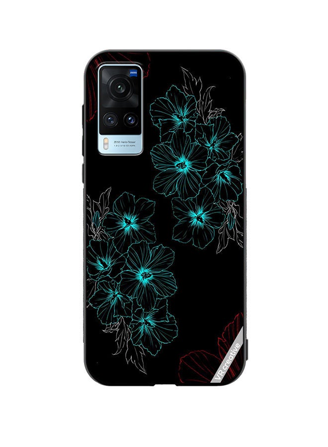 VR CREATIVE Protective Case Cover For Vivo X60 Flower Design Multicolour - Image 1