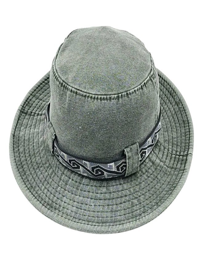 Zacharias Boy's Cotton Sun Outdoor Travel Round Hat hd-262 (Grey-02_8-12 Years_Pack of 1) - Image 1