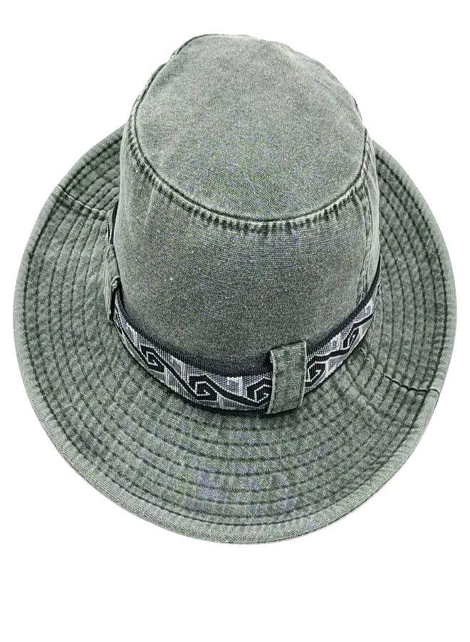 Zacharias Boy's Cotton Sun Outdoor Travel Round Hat hd-262 (Grey-02_8-12 Years_Pack of 1) - Image 3