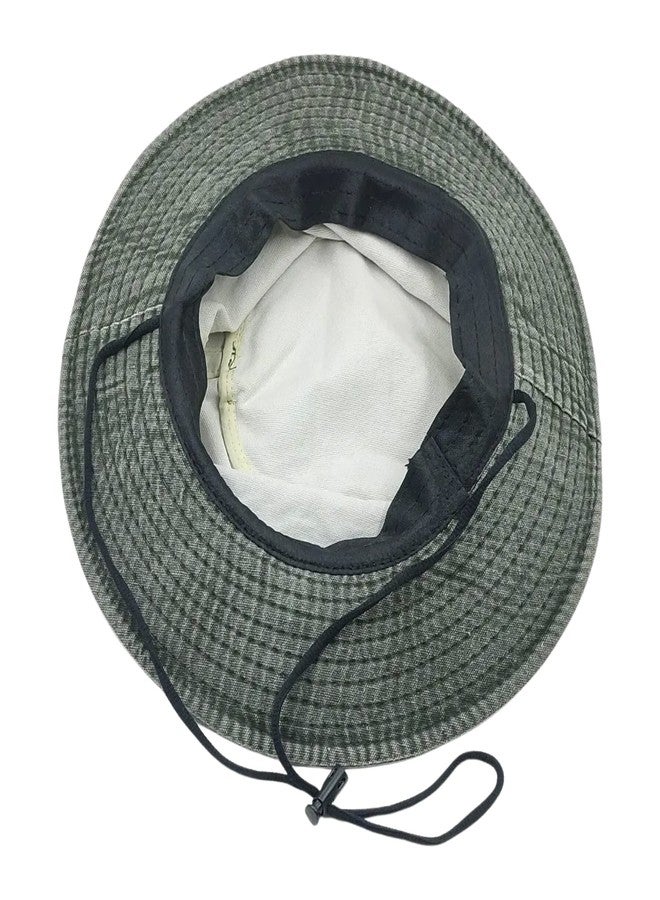 Zacharias Boy's Cotton Sun Outdoor Travel Round Hat hd-262 (Grey-02_8-12 Years_Pack of 1) - Image 2