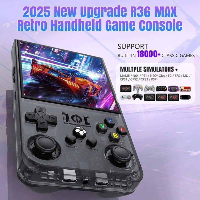 R36max home game open source dual joystick large screen handheld - Image 2