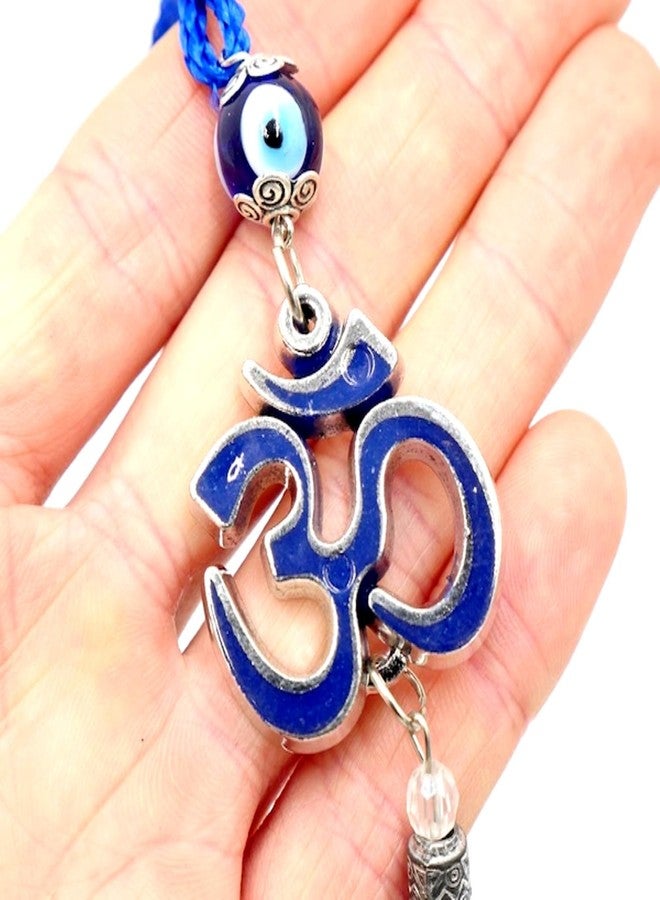 VR Creatives Om Vastu Feng Shui Nazar Battu - Evil Eye Protector, Wall/Door/Car Hanging (Blue) - Image 2