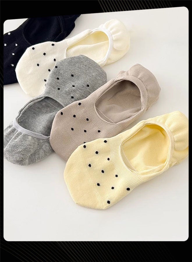 Joychic 5 Pair of Women Spring and Summer Comfort and Breathable Ankle Socks - Image 1