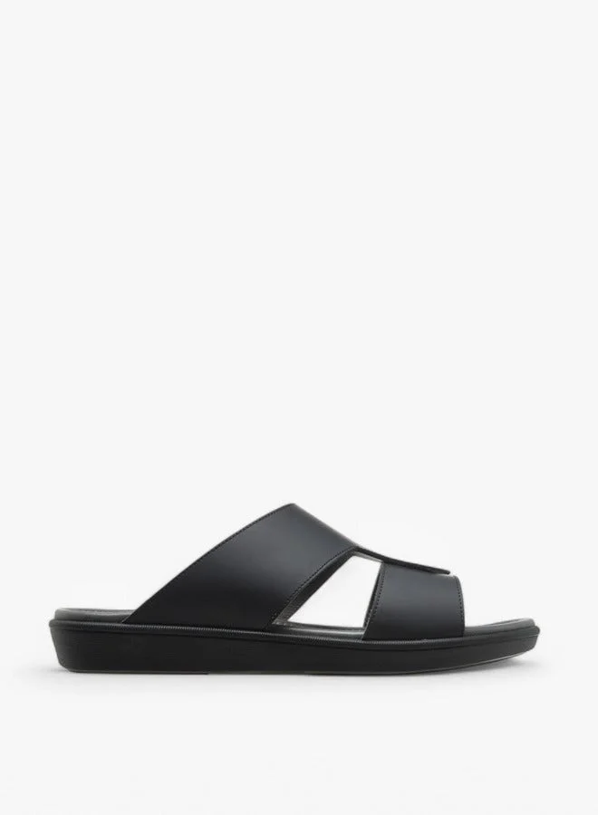 DUCHINI Men's Solid Slip-On Arabic Sandals