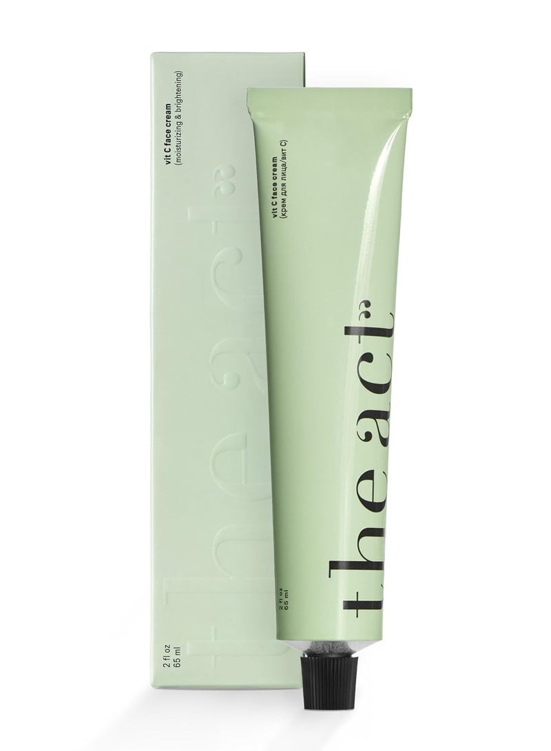 The Act Vitamin C Face Moisturizer Cream for Men and Women - Brightening & Hydrating | Anti-Aging Day & Night Cream with Ceramides & Antioxidants for All Skin Types | Lightweight, Non-Greasy, Vegan 2.5 oz  - Image 1