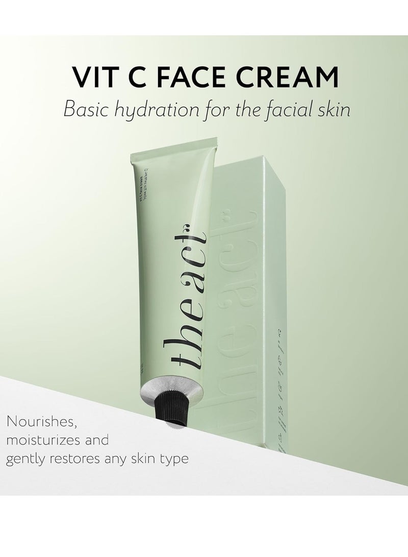 The Act Vitamin C Face Moisturizer Cream for Men and Women - Brightening & Hydrating | Anti-Aging Day & Night Cream with Ceramides & Antioxidants for All Skin Types | Lightweight, Non-Greasy, Vegan 2.5 oz  - Image 3