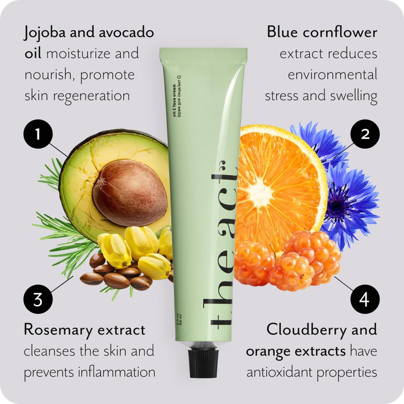 The Act Vitamin C Face Moisturizer Cream for Men and Women - Brightening & Hydrating | Anti-Aging Day Cream with Ceramides & Antioxidants for All Skin Types | Lightweight, Non-Greasy, Vegan 2 Fl Oz - Image 5