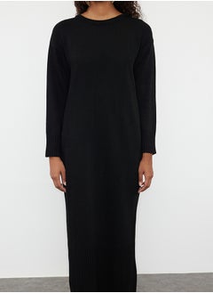 trendyol Black Knitwear Cardigan Dress Bottom-Top Set TCTAW25US00000  - Image 4