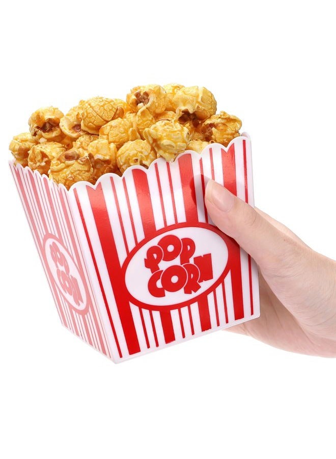 Tebery 30 Pack Plastic Open-Top Popcorn Boxes Reusable Popcorn Containers Bucket Tub, 9.5cm - Image 3