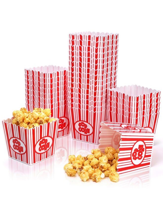Tebery 30 Pack Plastic Open-Top Popcorn Boxes Reusable Popcorn Containers Bucket Tub, 9.5cm - Image 5