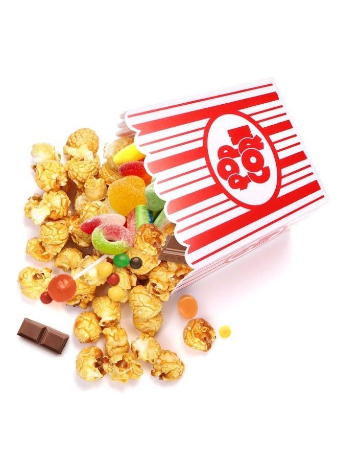 Tebery 30 Pack Plastic Open-Top Popcorn Boxes Reusable Popcorn Containers Bucket Tub, 9.5cm - Image 4