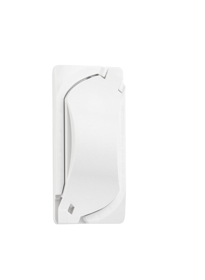 Sealproof Universal Weatherproof Nonmetallic 1-Gang Outlet Cover, UL Listed, White - Image 1