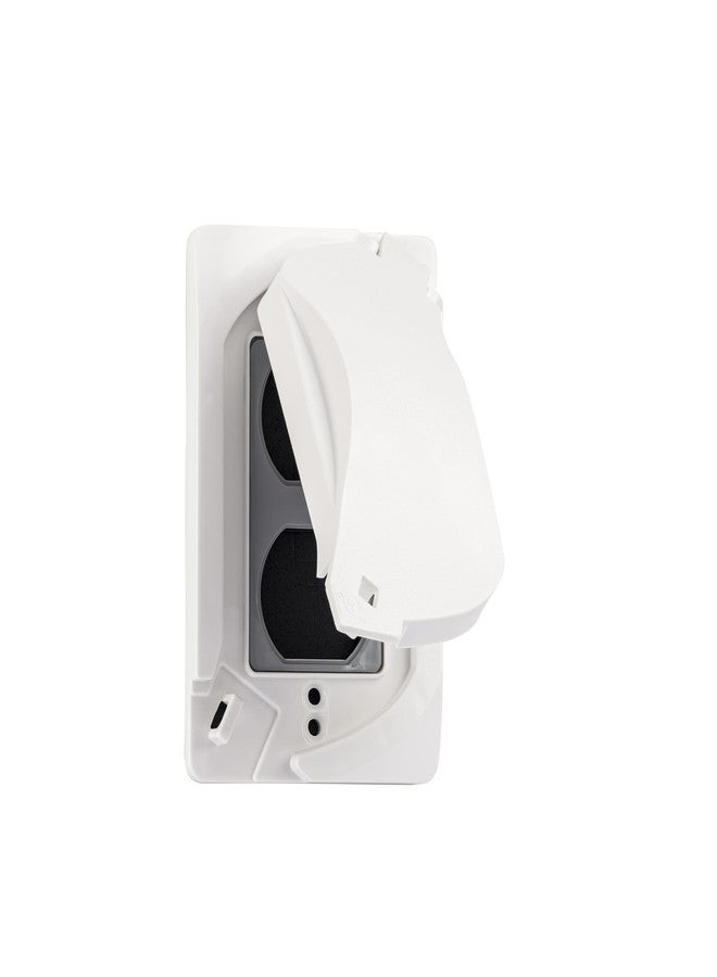 Sealproof Universal Weatherproof Nonmetallic 1-Gang Outlet Cover, UL Listed, White - Image 2