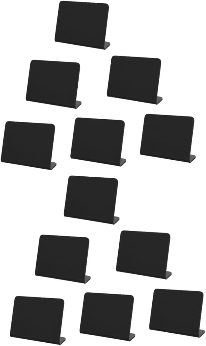 Small Acrylic Memo Boards Double Sided 10X7CM Black For Weddings Events Home Party - Image 1