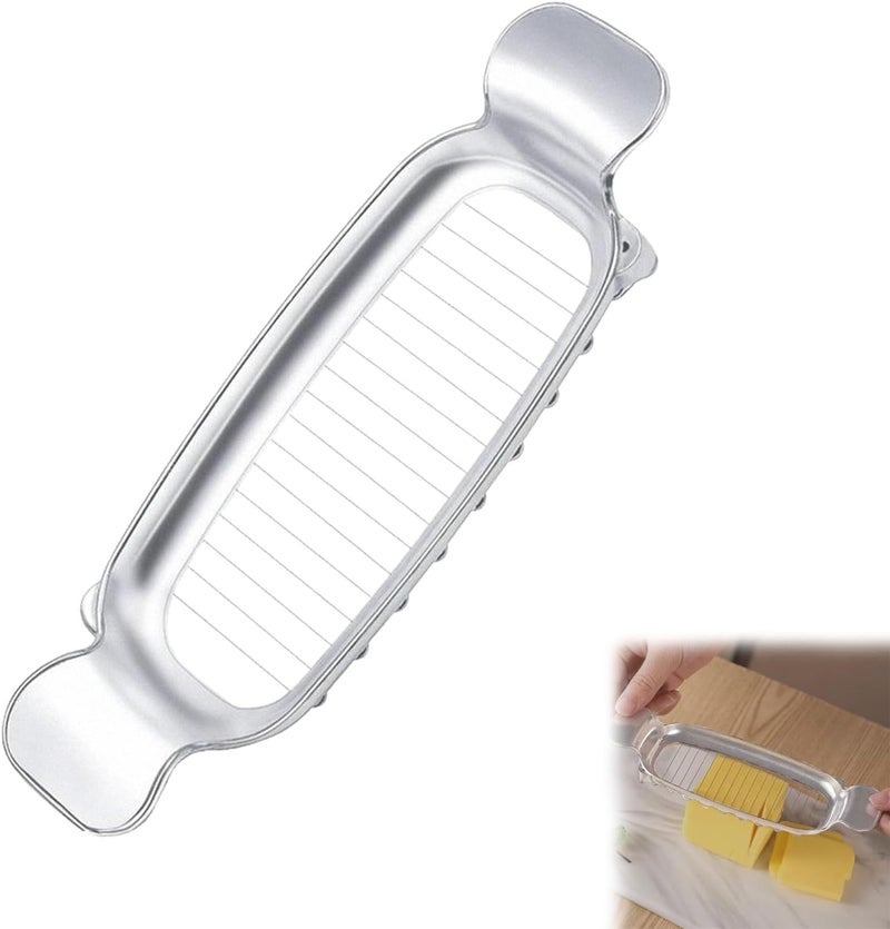 smrtcol Butter Slicer Cutter & Cheese Cutter–Multi-Use Kitchen Tool for Evenly Slicing Butter Blocks, Cheeses, Eggs & Soft Fruits–Non-Stick，Compact & Portable for Home, BBQ, Camping（1 PACK) - Image 1