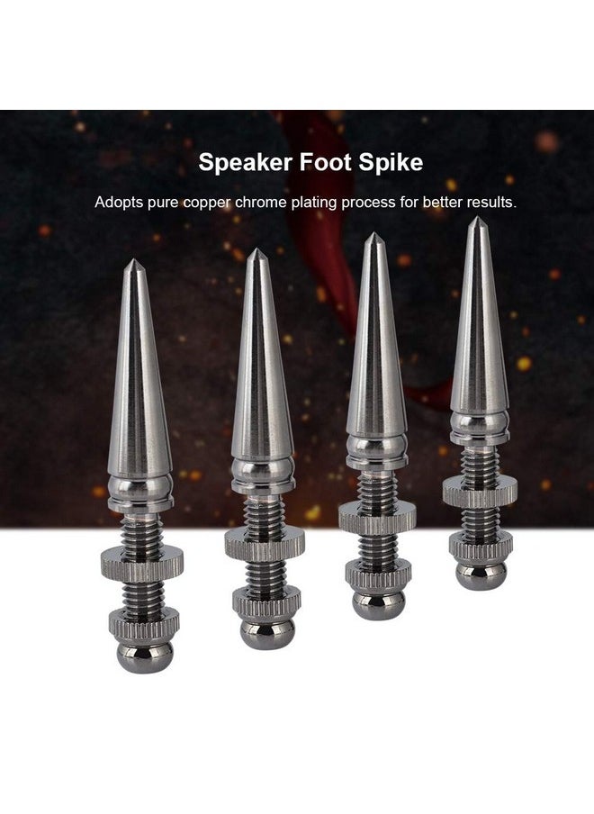 Tonysa Speaker Spikes 4 Pairs Pure Copper Shockproof Speaker Isolation Spikes Foot Subwoofer Base Pad For Shock Absorption Of Hifi Speakers Or Speaker Stands  - Image 5