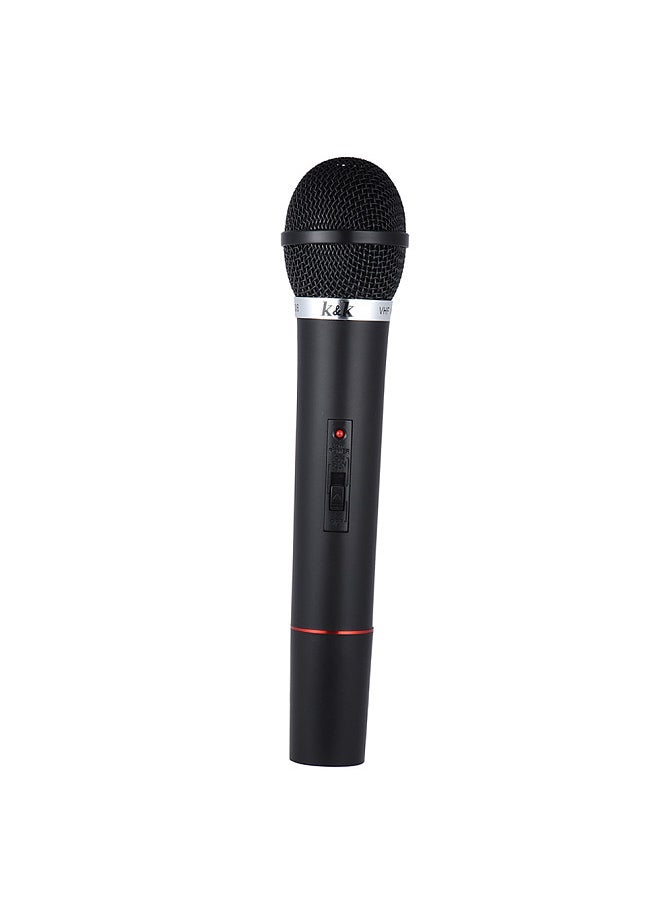 Generic - Studio Wireless Mic Remote Microphone System Kit FM Transmitter Receiver with Audio Cable for KTV Teaching Show - Image 1