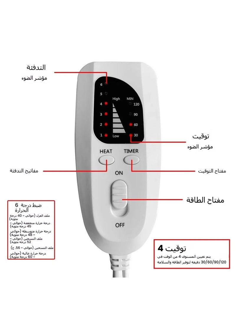 general Waist Hot Compress Physiotherapy Heating Belt Electric Heating Belt Heating Waist Support - Image 4