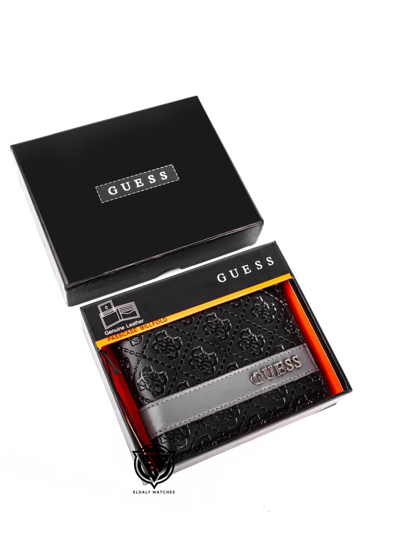 GUESS Guess Wallet For Men Leather,Black.  - Image 1