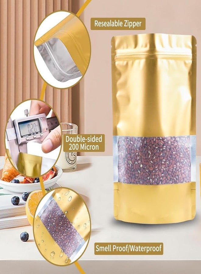 DNY Premium 1kg Stand-Up Ziplock Pouches (Pack of 20) | Reusable Food Grade Self-Sealing Storage Bags with Clear Window | Airtight, Leakproof & Waterproof Packaging for Dry Fruits, Snacks - Image 2