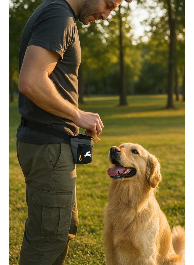 OllyDog Goodie Treat Bag, Dog Treat Pouch, Waist Belt Clip for Hands-Free Training, Magnetic Closure, Dog Training and Behavior Aids, Three Ways to Wear (Castle Rock) - Image 2