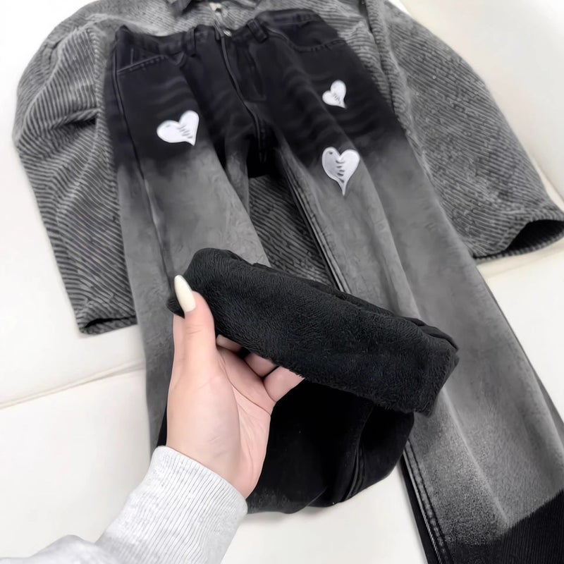 Unisex Classic Denim Jeans Loose Fit Daily Outdoor Wear - Image 4