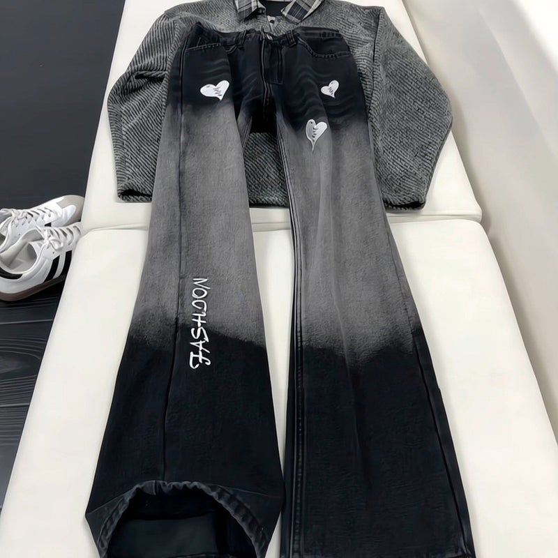 Unisex Classic Denim Jeans Loose Fit Daily Outdoor Wear - Image 2