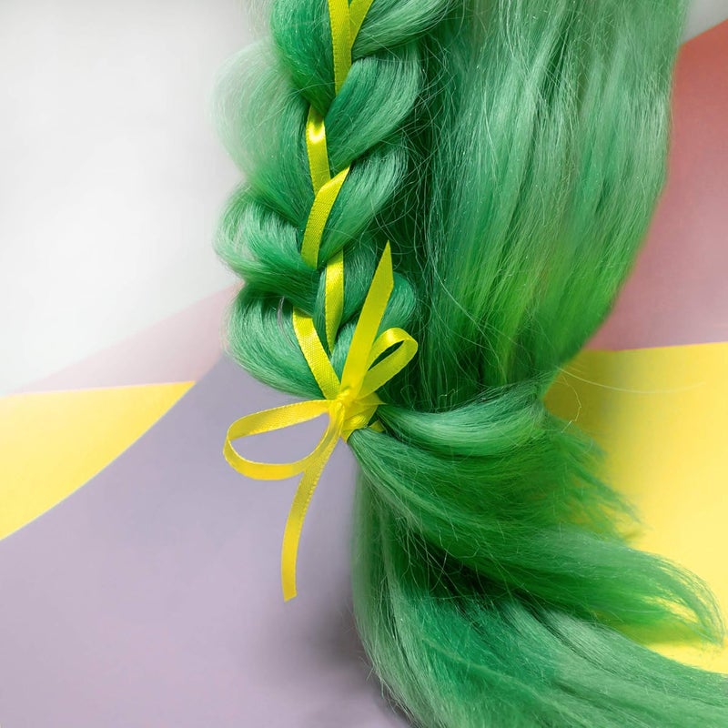 LilyRin Yellow Ribbon 1/4 Inches 36 Yards Satin Roll Perfect for Scrapbooking, Art, Wedding, Wreath, Baby Shower, Packing Birthday, Wrapping Christmas or Other Projects Solid - Image 3
