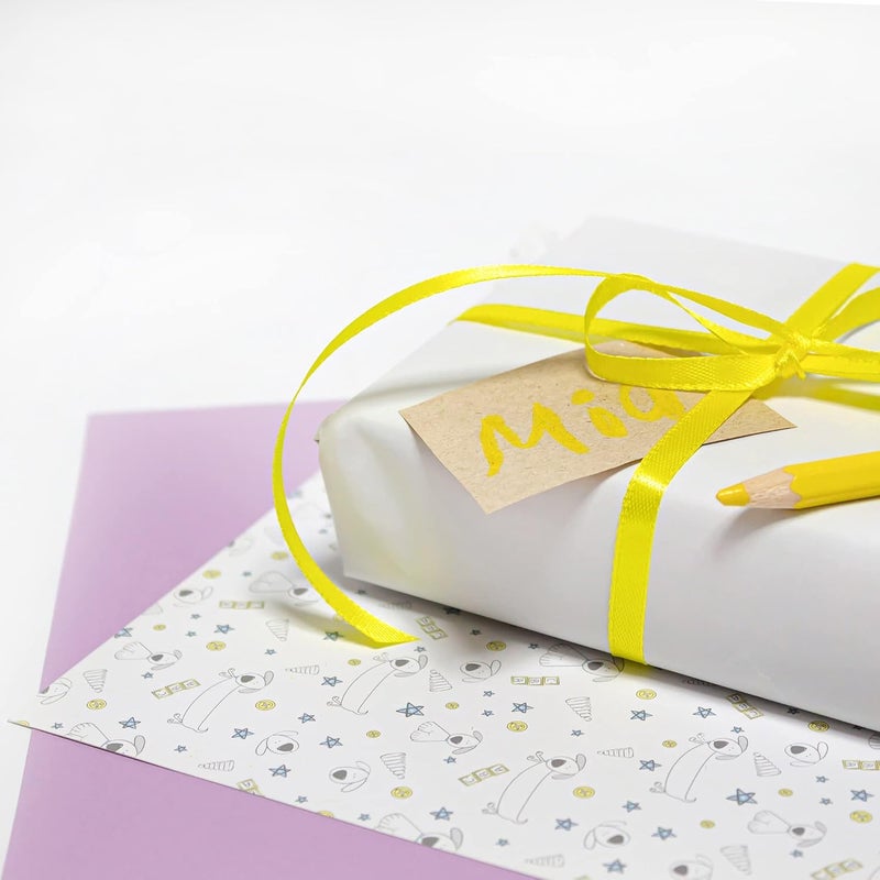 LilyRin Yellow Ribbon 1/4 Inches 36 Yards Satin Roll Perfect for Scrapbooking, Art, Wedding, Wreath, Baby Shower, Packing Birthday, Wrapping Christmas or Other Projects Solid - Image 2