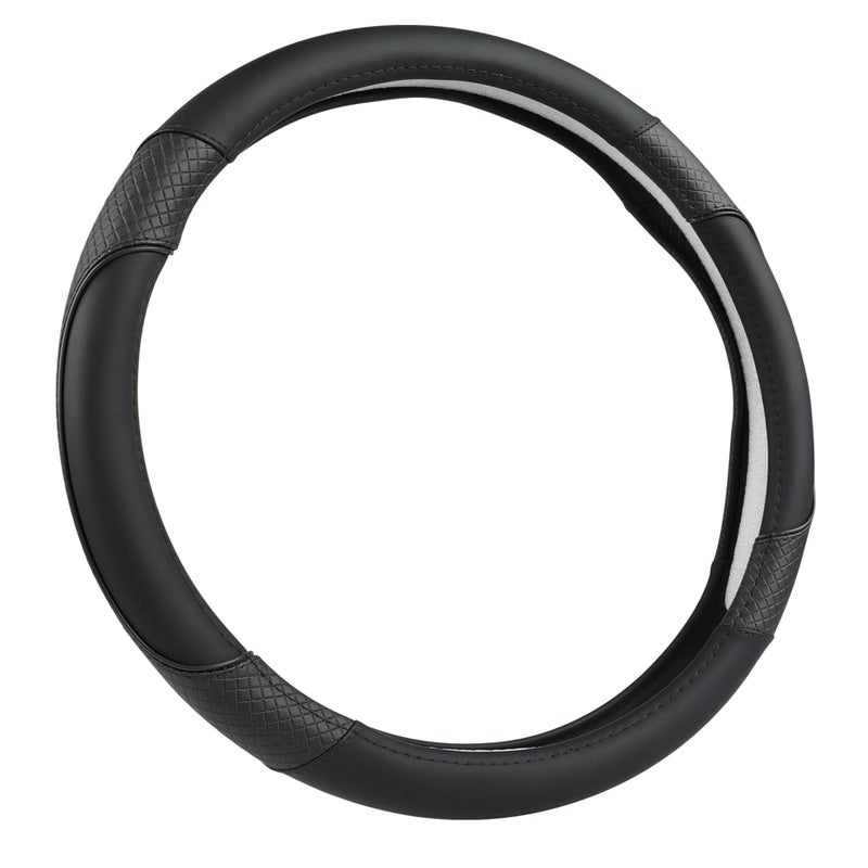 GIANT PANDA Steering Wheel Cover for Toyota, Auto Car Steering Wheel Cover for Toyota Highlander Rav4 Corolla Camry - Solid Black - Image 1