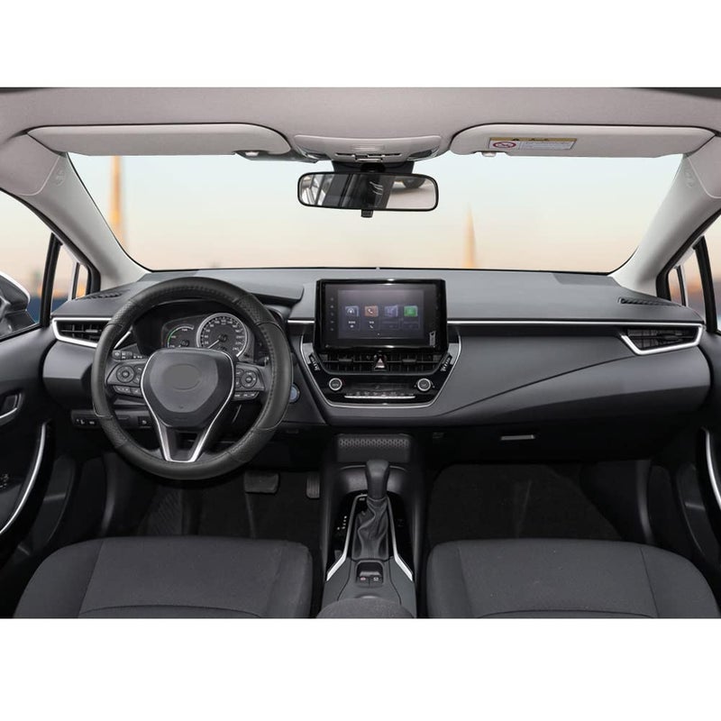 GIANT PANDA Steering Wheel Cover for Toyota, Auto Car Steering Wheel Cover for Toyota Highlander Rav4 Corolla Camry - Solid Black - Image 3