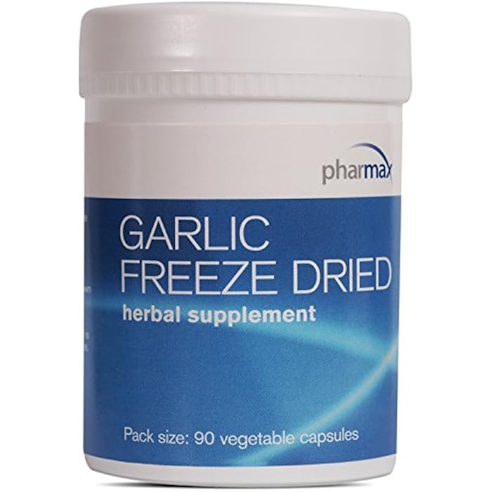 Pharmax Garlic Freeze Dried | Supports Upper Respiratory Tract and Cardiovascular Health | 90 Capsules - Image 1