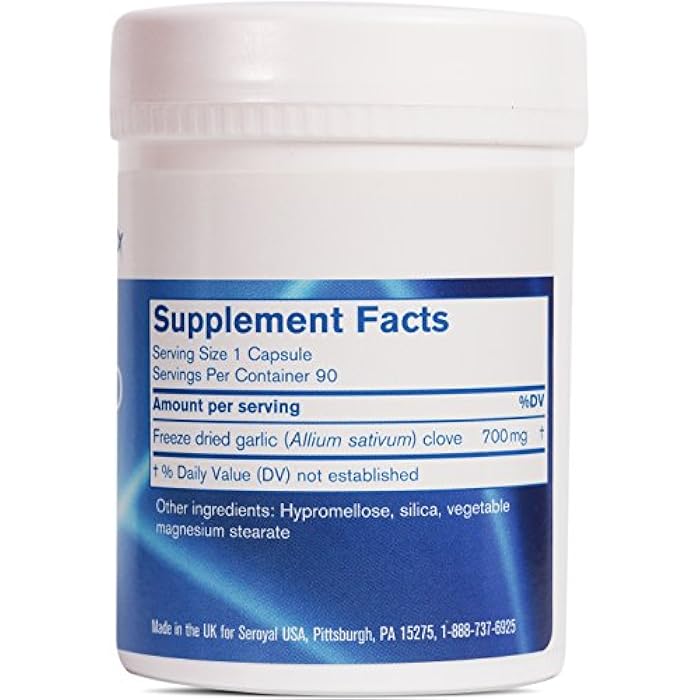 Pharmax Garlic Freeze Dried | Supports Upper Respiratory Tract and Cardiovascular Health | 90 Capsules - Image 2