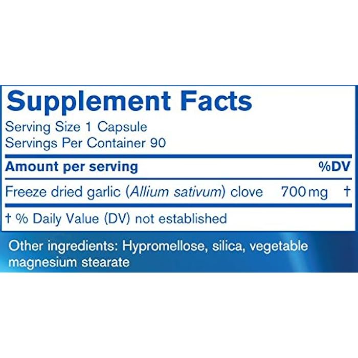 Pharmax Garlic Freeze Dried | Supports Upper Respiratory Tract and Cardiovascular Health | 90 Capsules - Image 4
