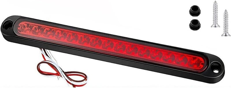 مصباح فرامل خلفي للسيارة مقاوم للماء مكون من 15 مصباح LED، جهد 12V أو 24V، ألوان: أحمر، برتقالي، أبيض (الموديل 24V، 9 قطع) - Image 1