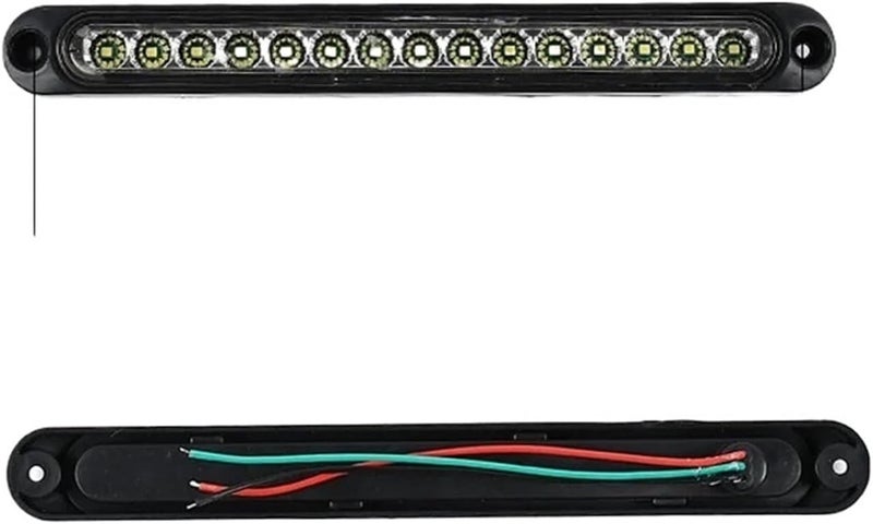 مصباح فرامل خلفي للسيارة مقاوم للماء مكون من 15 مصباح LED، جهد 12V أو 24V، ألوان: أحمر، برتقالي، أبيض (الموديل 24V، 9 قطع) - Image 4