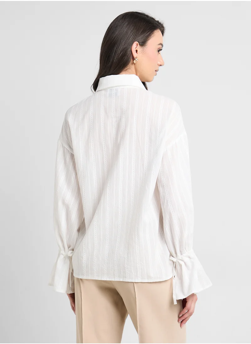 ايلا Striped Button Down Shirt