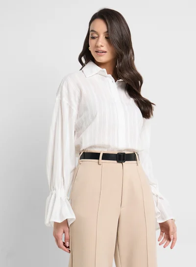 ELLA Striped Button Down Shirt