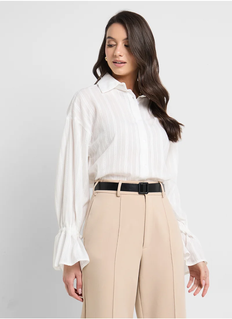 ايلا Striped Button Down Shirt