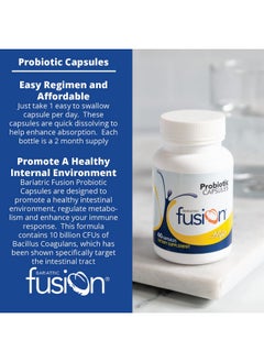 Bariatric Fusion Probiotic Capsule With 10 Billion Live Organisms ; Support Digestive & Immune Health ; Easy To Swallow Bariatric Vitamin ; 60 Count  - Image 3