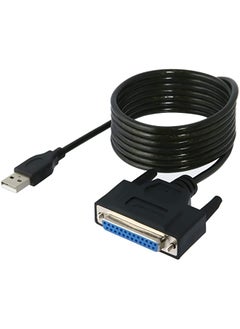 Sabrent USB 2.0 To DB25 IEEE-1284 Parallel Printer Cable Adapter [THUMBSCREWS Connectors] (CB-DB25)