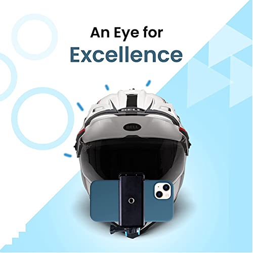 ADOFYS Helmet Chin Strap Mount with Mobile Clip & Screw Compatible with All Smart Phones Go pro Hero 12/11/10/9/8/7/6,SJCAM, Yi, DJI Osmo Action & Other Action Cameras - Image 4