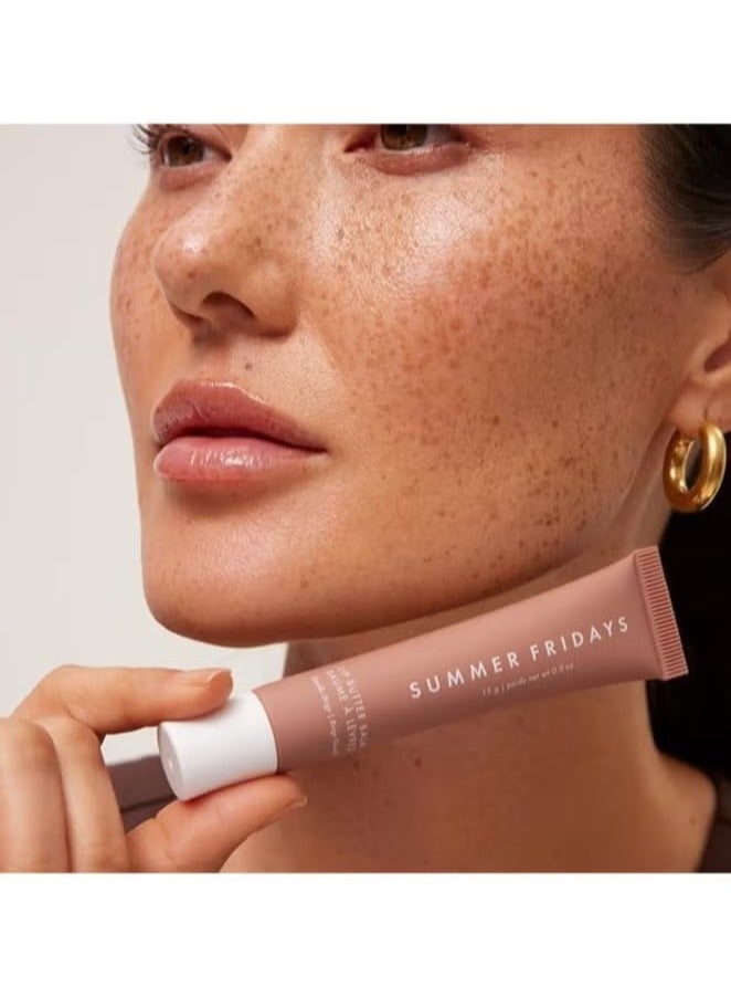 Summer Fridays Lip Balm,Moisturizing Natural Lip Balm,Moisturizes And Brightened, Contains Shea Butter, Lip Care For Dry Lips (Vanilla Beige) - Image 4