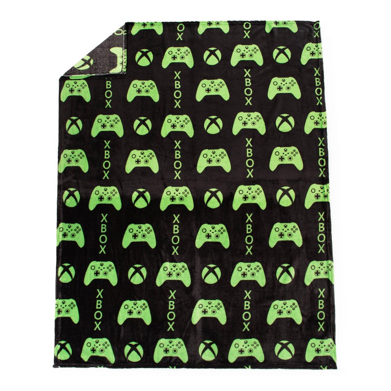 Jay Franco Jay Franco Xbox Throw Blanket with Game Controller Gift Box - Plush Throw Measures 46 x 60 Inches - Kids Super Soft Special Edition Fleece Gamer Bedding  - Image 4