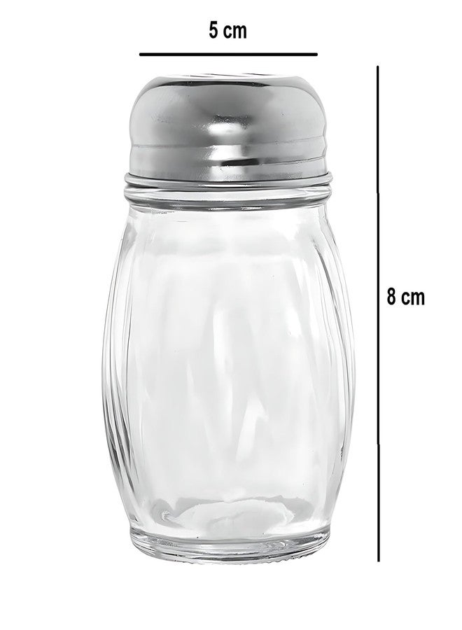 DHAVAL Kavid Oregano & Chilli Flakes Shaker Set – 2 Pcs Transparent Unbreakable Spice Dispenser Jars with Stainless Steel Lids | Plastic Masala Container for Kitchen, Dining Table, Pizza, Pasta, and Herbs - Image 5