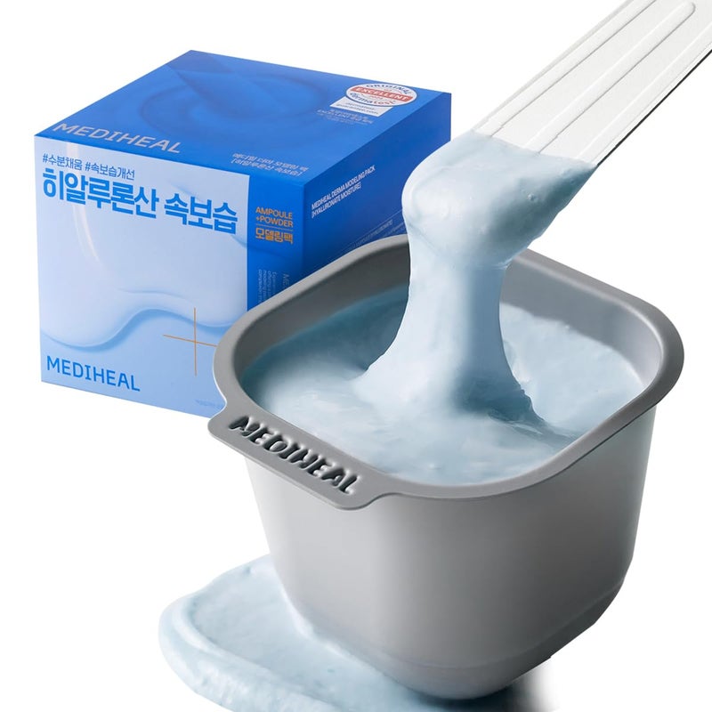 Mediheal Derma Modeling Pack (Hyaluronate) - Deep Hydrating For Moist Skin - Easy DIY Home Spa Kits, Hydrating Icy Jelly Mask For Skin Refreshment - Image 1