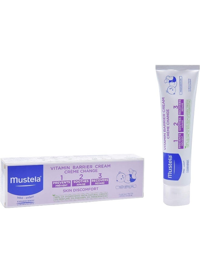 Mustela Baby 123 Vitamin Barrier Cream (Diaper Rash Cream) 100ml - Diaper Rash Relief Bundle - Image 4