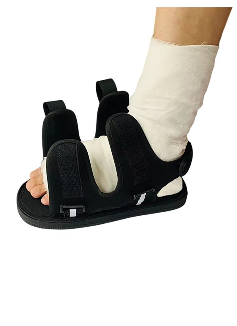 Post Op Shoe with Waterproof Leg Cast Cover, Adjustable Walking Boot Recovery Plaster Shoe Cover Medical Boot for Foot Injuries Sprained Ankle Broken Foot Toe Post Surgery Kids Women Men, M Size - Image 1