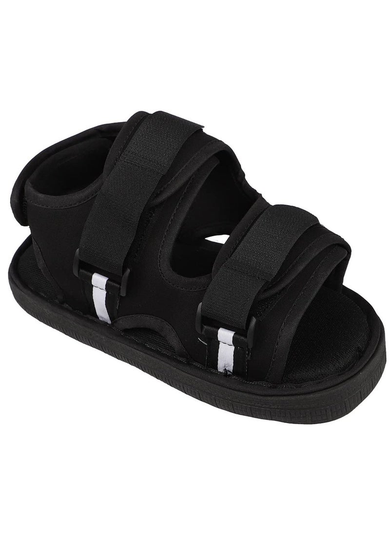 Post Op Shoe with Waterproof Leg Cast Cover, Adjustable Walking Boot Recovery Plaster Shoe Cover Medical Boot for Foot Injuries Sprained Ankle Broken Foot Toe Post Surgery Kids Women Men, M Size - Image 4